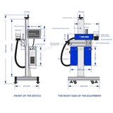 K series fiber flying laser marking machine (Raycus laser source)