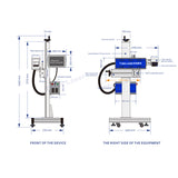 C-S series CO2 flying laser marking machine (SYNRAD laser source)