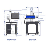 MQC-T CO2 laser marking machine (DAVI laser source)