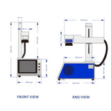 MZF-B serials Intelligent fiber laser marking machine