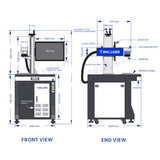 MQLF-JM pulse width adjustable laser marking machine (JPT laser source)