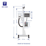 C-C series CO2 flying laser marking machine (COHENRENT laser source)