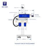 C-C series CO2 flying laser marking machine (COHENRENT laser source)