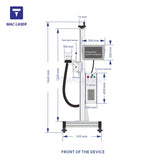 F series fiber flying laser marking machine (Germany IPG laser source)