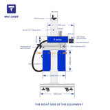 F series fiber flying laser marking machine (Germany IPG laser source)