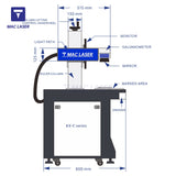 KX-C Pulse fiber laser marking machine (MAX laser source)