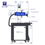 MQC-C CO2 laser marking machine (Coherent laser source)