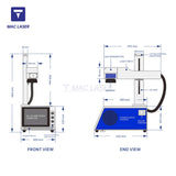 MZF-B serials Intelligent fiber laser marking machine